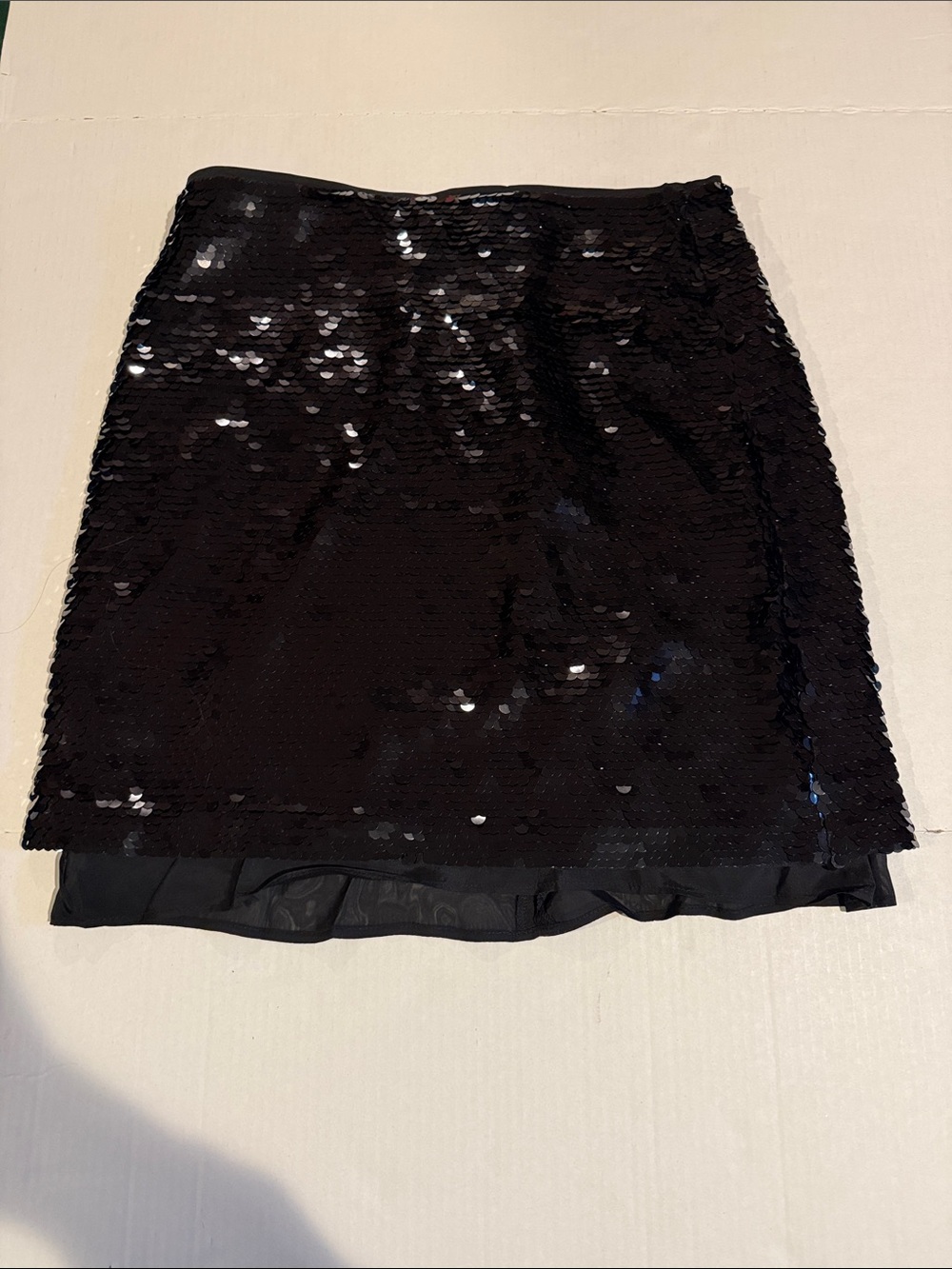 J. Crew Black Sequin Mini Skirt